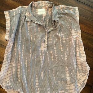 Lucky Brand Tie-Dye Striped Shirt